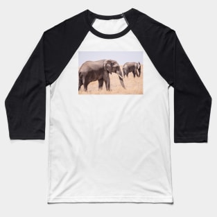 Serengeti Elephants Baseball T-Shirt